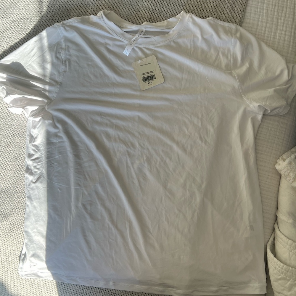 NWT Fabletics White Phoenix Lite Top L